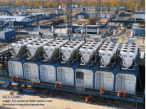 Russia - Cooling installation - Dry coolers for water used to cool the motors of electrical generators