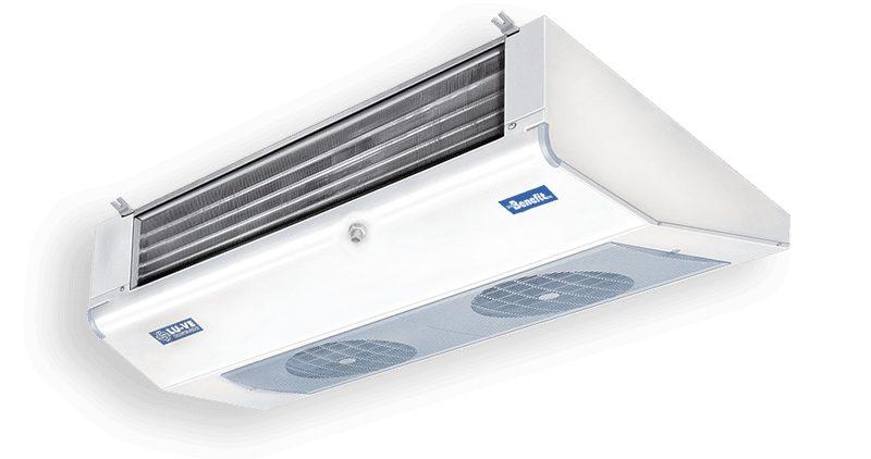 Angled commercial unit coolers for small cold rooms SMA